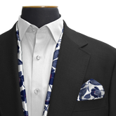 W21-BRF1 SILK SCARF & POCKET SQUARE SET